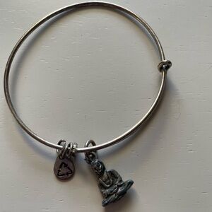 Alex and Ani Buddha charm bangle